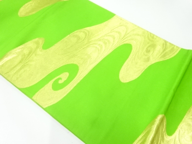 JAPANESE KIMONO / ANTIQUE FUKURO OBI / SILK / WOVEN STREAM